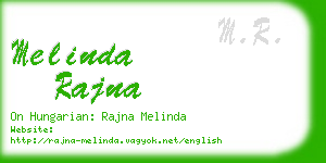 melinda rajna business card